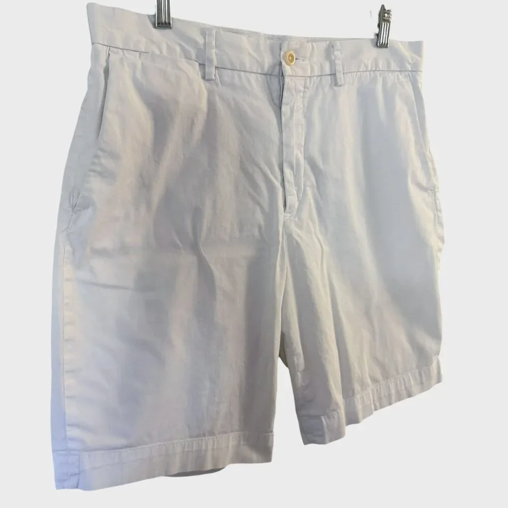 Polo Ralph Lauren Chino Short White Men's 33 Stretch Classic-Fit Preppy Vacation